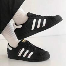 Adidas Giày thể thao nam cổ thấp chống mài mòn ARTILLERY 24 - Đen và trắng - Xem 4