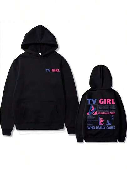 Sudadera con capucha unisex con estampado del álbum de la mejor chica famosa de TV que realmente se preocupa, sudaderas con capucha de salida francesa para hombres y mujeres, gótica, casual, de gran tamaño