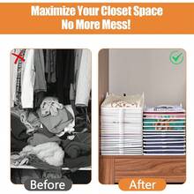 1/5/10 buc. Suport pliabil din plastic pentru depozitarea hainelor, stivuibil și economisitor de spațiu pentru cămăși și pantaloni, cu o cutie de coș de bucătărie acoperită pentru acces și depozitare ușoară, fără dezordine, utilizat pentru organizarea gospodăriei, organizarea rufelor și cutii și containere de depozitare