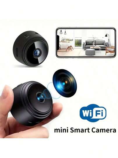 1pc Mini Small Camera, Hidden Radio Camera Bracket, WIFI Connection, Can Be Controlled By Mobile APP To Horloge Monitor, Living Room, Office Car Outdoor. view 3