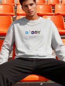 Frozen-Dad-And-Mom-Birthday-Daddy-Family-Party-Snowman Long-Sleeve Sweatshirt - 灰色 - 查看 2