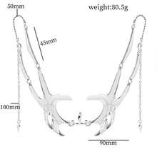 金属赛博朋克面具 - 耐用的机械角色扮演配件，配有可调节肩带，佩戴舒适，非常适合射击、派对和活动 - 无需电池，可立即使用，小众设计，外星流体，机械风，耳环和唇环可调节面部配饰，男女皆宜 - 銀色 - 查看 11