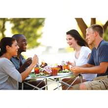 Mesa Plegable para Exteriores Mesa de Camping de Aluminio Ultra compacta - Colina baja - Ver 6