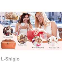 Large Capacity Waterproof Travel Makeup Bag For Women - Foldable Flat Lay Cosmetic Bag With Compartments Toiletries & Beauty Essentials - 紫色 - 查看 6