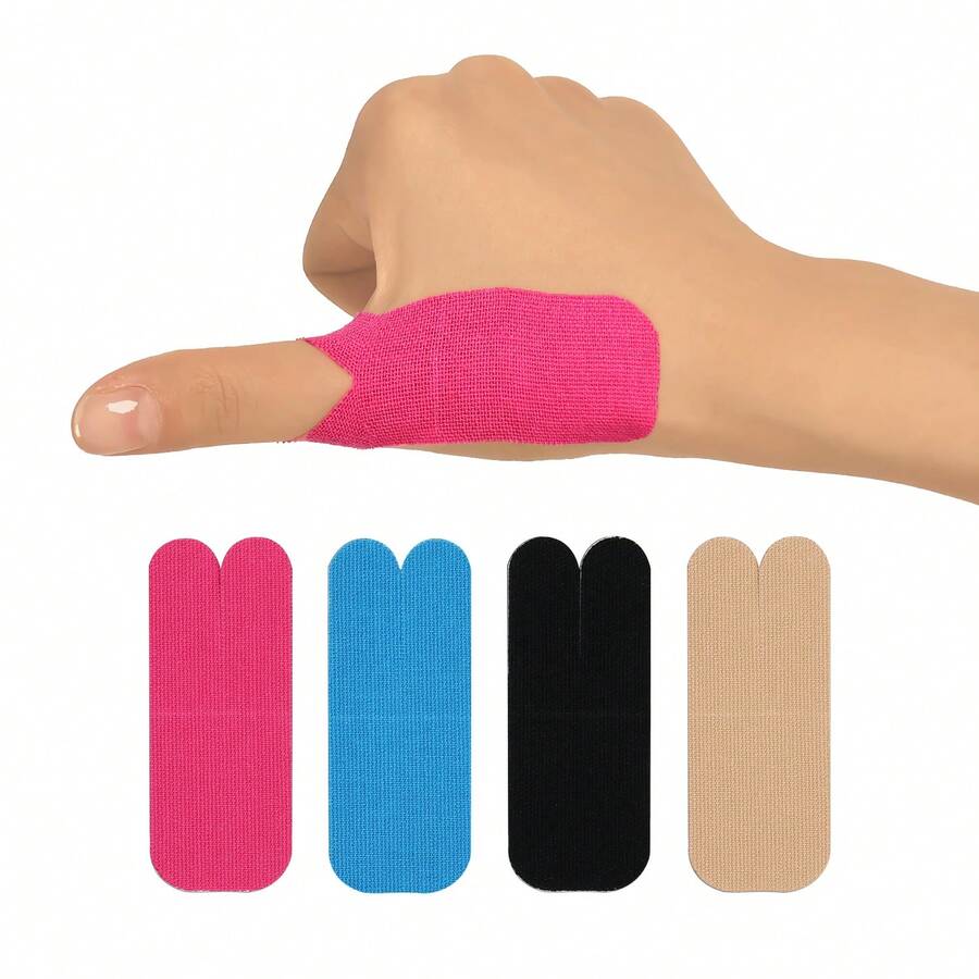 20 片装多色拇指胶带，预切拇指运动胶带，手指运动贴片胶带，适用于手指运动、羽毛球、网球、排球健身房配件销售运动胶带