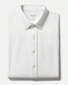 Camisa de oficina para hombre, camisas de vestir de rendimiento para hombre, lavables a máquina, resistentes a las arrugas, corte slim fit con botones - Cuadros azul marino/grises - Ver 6