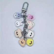 2D Flat - 1 Piece 2D Flat Keychain Acrylic Keychain, Cartoon Character Pendant Backpack Accessory, Colorful Gift For SKZ Fans, Christmas Gift - Kiểu 1 - Xem 7