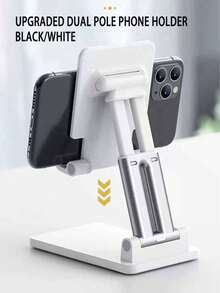 Portable Foldable Adjustable Desktop Phone/Tablet Stand, Slouchy Live Streaming Phone Holder, Universal