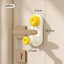 قفل باب محمول، مجموعة من موانع الأمان المضادة للسرقة لباب، نوع كوب شفاط بدون ثقب، سهل التركيب والإزالة، مناسب لأغلب أقفال الأبواب، مناسب للمنازل والفنادق، لا يتطلب مصدر طاقة، تطبيق يدوي، إكسسوارات سفر وحماية شخصية أساسية للفتيات اللاتي يعشن بمفردهن