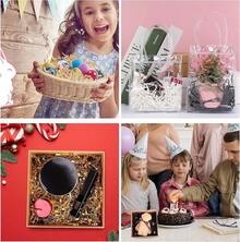 450g Crinkle Paper Filler, Papel Rallado Para Cestas De Regalo, Papel Rallado Para Cumpleaños, Bodas, Cajas, Bolsas, Relleno de Cestas, Aniversarios, Envoltura de Regalos (negro) - Negro - Ver 8