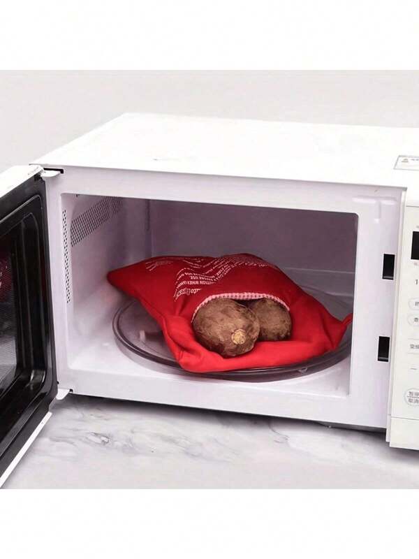 1 pezzo, Sacchetto per cuocere le patate - Soluzione rapida e facile per cuocere le patate al microonde, Sacchetto lavabile per cuocere rapidamente le patate al microonde, Accessori per la cucina dell'hotel