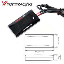 KOSO RPM Mini Display Motorcycle Square LCD Screen & 16mm Faucet Adapter, Suitable For Universal Motorcycle Cooling System Water Temperature Gauge Kit With Sensor - Digital Display, Compatible With Suzuki, Kawasaki, BMW Motorcycles - one-size - View 9