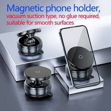 1 pièce Support de téléphone portable magnétique multi-fonctionnel populaire pour voiture. Ventouse pour tableau de bord, surfaces lisses et écrans électroniques. Support magnétique rotatif compatible avec , Android, idéal comme cadeau d'anniversaire, pour la famille et les amis. Accessoire de voiture.