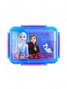Disney Frozen Series Lunch Boxes,  Princess Stainless Steel Material Lunch Boxes, Pink And Blue Cute Cartoon Pattern Lunch Boxes, Suitable For Camping Lunch Boxes, Office, Gift Giving, Christmas, Valentine's Day, And New Year Gifts - Multicolor - View 14
