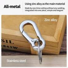 ScratchResistant Keychain Key Ring Clip For Home Car Keys Keychains For Women Men - 青銅色銀色 - 查看 3