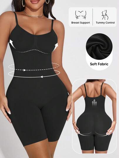 1pc Women's Shapewear Bodysuit, Bust Lift, Waist Cincher, Butt Lift, Christmas Edition