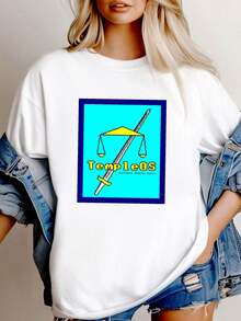 180g pure Cotton Temple OS Terry A Davis Front Print T Shirt Soft Women Top Graphic Tees Stylish T-Shirt For Women Casual streetwear Comfortable Unisex Summer Print Round Neck Short Sleeve graphic Casual women Versatile Stretched fashion Breathable - Blanco - Ver 7