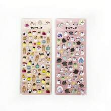 可爱卡通幽灵一家3D立体泡泡装饰贴纸，适用于剪贴簿、日记、手机壳、手工装饰 - 彩色 - 查看 5