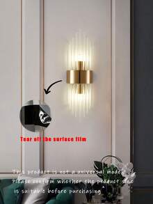 1-Piece/2 Pieces Modern Crystal Wall Sconce With Gold Tassels, Compatible With G9/E14 Bulbs. Features High-Clarity Crystal And Stainless Steel Body. Ideal For Living Rooms, Bedrooms, Bedside Interiors, Wall Decor, And Ambient Lighting.