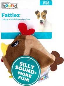 Outward Hound Fattiez Chicken Plush Squeaky Dog Toy, XS - Nhiều màu - Xem 2