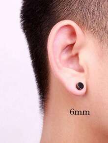 2 Stücke Punk Titan-Stahl Herren starker Magnet magnetischer Ohrclip Fake Ohrstecker ohne Piercing für Freundin, Freund, Liebhaber, Schmuckgeschenk