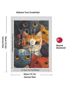 5D Custom Diamond Painting Kits, DIY Personalized Diamond Art Photo With Your Own Pictures, Customised Diamond Painting Kits Full Drill For Adults, Dog, Friends, Loves, Perfect For Room Decor.Custom Personalized 5D DIY Diamond Art Painting Kit, Custom Home Decor Diamond Art Painting, Unique Thanksgiving Valentine'S Day Gift - Multicolor - View 35