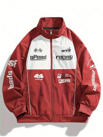 男士棒球夹克外套，时尚机车飞行员夹克，休闲运动外套，春秋季