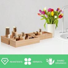 Organizador De Cubiertos Para Cajon De Bamb - Set De 3 Cajas Multifuncionales Ajustables, Para Capsulas De Caf - Porta Cubiertos De Cocina, Organizador De Lujo - 3 piezas - Ver 7