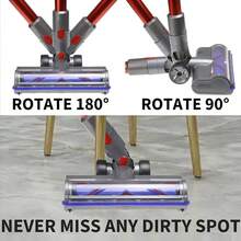 TECHCLN Cabezal de cepillo de repuesto con luz de detección de polvo para pisos de madera dura, compatible con V7, V8, V10, V11, V15