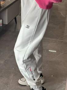 Nike 女款高腰锥形训练裤 LY FD4799-121 - 白色 - 查看 8