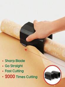 1PC/2pcs Wrapping Paper Cutter Valentine's Day Gift Wrapping Paper Cutter Paper Cutter Slider Tool Set Valentine's Day Gift Packing Wrapping Cutting Supplies For Crafting Birthday Gifts Wrap Rolls