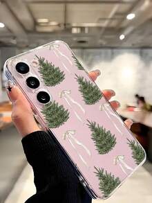 1 ốp lưng điện thoại mềm trang trí cây thông Noel và nơ, tương thích với iPhone 17/17 Air/17 Pro/17 Pro Max, Honor, Redmi, Galaxy A04e/12/A13/A14/A34/A50/A52/A53/A54/S21/S22/S23/S24/S25/S25Ultra, 6A/7A/8A, 12T/13T, phiên bản quốc tế, không phải phiên bản nội địa. - Trong sáng - Xem 7