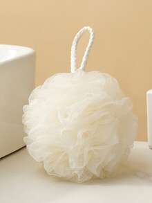 10件/3件/1件随机颜色浴室沐浴用品套装，PE泡沫沐浴海绵，沐浴手套和浴帽，颜色随机。不易散落成人去角质网状沐浴海绵，沐浴花球，浴室丝瓜络。女士礼物，男士礼物 - 彩色 - 查看 2