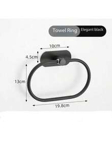 1 pieza Juego de barra de toallas de acero inoxidable, soporte de toallas de baño montado en la pared, accesorios de ferretería