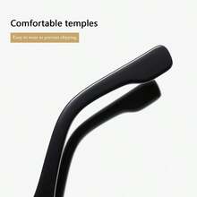 1pc Retro Fashion Square Rivet Small Frame Fashion Glasses, Minimalist Fashion Glasses For Travel And Photography, Suitable For Square And Round Faces, Chic And Stylish - Multicolor - View 7