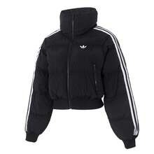 Adidas Originals CROPPED PUFF Padded Coat, Casual Travel Sports - Black - View 1