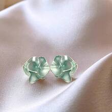 Drip Glaze Camellia  Earrings French Niche Elegant Temperament Drop Earrings Light Luxury High-End Sense Stud Earrings Wholesale - Hình ảnh chính - Xem 6