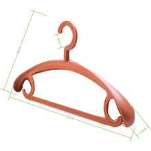 Trrcylp 10 Pack Heavy Duty Hangers Plastic 25 Lb Capacity Swivel Hook Clothes Hanger Wide Shoulder Non Slip Thick Coat Hanger Orange