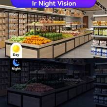 1 pieza Cámara de inalámbrica Full HD 1080P, Cámara de vigilancia inteligente WiFi 2.4G, Cámara de para el hogar con visión nocturna infrarroja, intercomunicador de voz, visualización remota a través de aplicación móvil, diseño compacto y elegante, adecuada para monitorear a personas mayores, adolescentes o mascotas - Negro - Ver 10