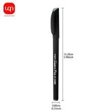 WUQIANNIAN 3/6 Piezas Bolígrafo de gel negro mate de 0,3 mm con núcleo de tinta negra, adecuado para escritura diaria, firma, oficina, negocio, para la temporada de vuelta al colegio.