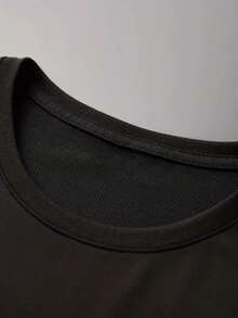 [Camiseta deportiva] Camiseta gráfica Body Glove para hombre - Camiseta de verano ligera con diseño de estampado en la espalda, tela de punto transpirable para el gimnasio, atuendos casuales - Camiseta blanca con estampado negro audaz - Prenda esencial para todos los días, camisas de gimnasio, ropa de exterior, camiseta de cuello redondo, ajuste cómodo, ropa de entrenamiento, diseño, construcción duradera, top de manga corta, estilo de vida activo | Ajuste relajado | Talla grande - Negro - Ver 4