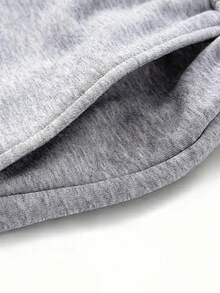 Men's Casual Pants/Sweatpants, Super Comfortable Loose Fit, Suitable For Daily Casual Wear, Easily Paired With Various Outfits. Elastic Drawstring Waistband, Fits Various Waist Sizes. Ideal Gift For Husband/Boyfriend In Autumn/Winter Season. - Light Grey - View 5