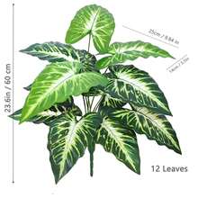 60-132cm(51.96in) Artificial Flowers Calla Lily Horseshoe Leaf Turtle Leaf Bobcat Leaf Fake Plant Ornamental Holiday Home Office Decoration