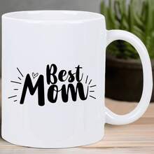 Best Mom Ceramic Coffee Mug, 11 Oz - Insulated, Reusable, Hand Wash Only - Ideal Gift For Coffee Enthusiasts And Mothers, Coffee Bar Accessories - The Best Mom - View 2