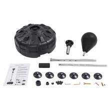 YUNRUX Sacco da boxe con supporto, sacco da boxe autoportante con supporto per adolescenti e adulti, set di sacchi da boxe regolabili in altezza per allenamento, esercizio fisico, fitness e antistress - nero - Visualizzare 8