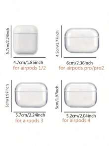 Estuche para auriculares de slime morado lindo, funda protectora suave compatible con auriculares Apple - transparente - Ver 5