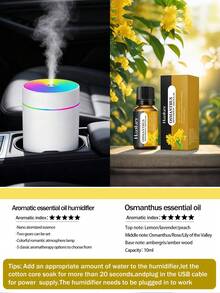 [Grande Nebbia e Ultra-Silenzioso] 1 Pezzo Mini Umidificatore d'Aria per Auto - 180ml per Auto/Scrivania, Diffusore di Oli Essenziali, Alimentato USB. Disponibile in Nero e Bianco con Design Minimalista. Fornisce Idratazione Continua, Adatto per Auto, Ufficio, Camera da Letto, Stanza delle Piante e Decorazione della Casa. Un Piccolo Regalo per Aumentare la Felicità. - Bianco e nero - Visualizzare 16