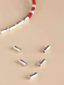 1pc S925 Sterling Silver Chain Bracelet, Lucky Bamboo Knot Braided Red String Bracelet, Small Gift For Best Friend, Suitable For Girls, Boys, Daily Wear, Travel, Party, Collection, Comes In Elegant Gift Box - Red - View 5