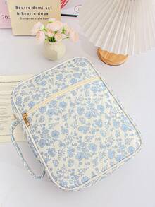 1PC Quilted Floral Bible Cover Case Handle Handbags Portable Practical Bible Storage Bags Large Bible Tote Bags Organizer Quilted Carrying Case For Girls Carrying Book Padded Protector Washable Quilted Book Covers Large Bible Cover Case For Women,Quilted Bible Bag,Floral Bible Storage Bags With Zipper Pocket And Handle, Bible Study Supplies Accessories Christian Gifts For Women - Multicolor - View 10