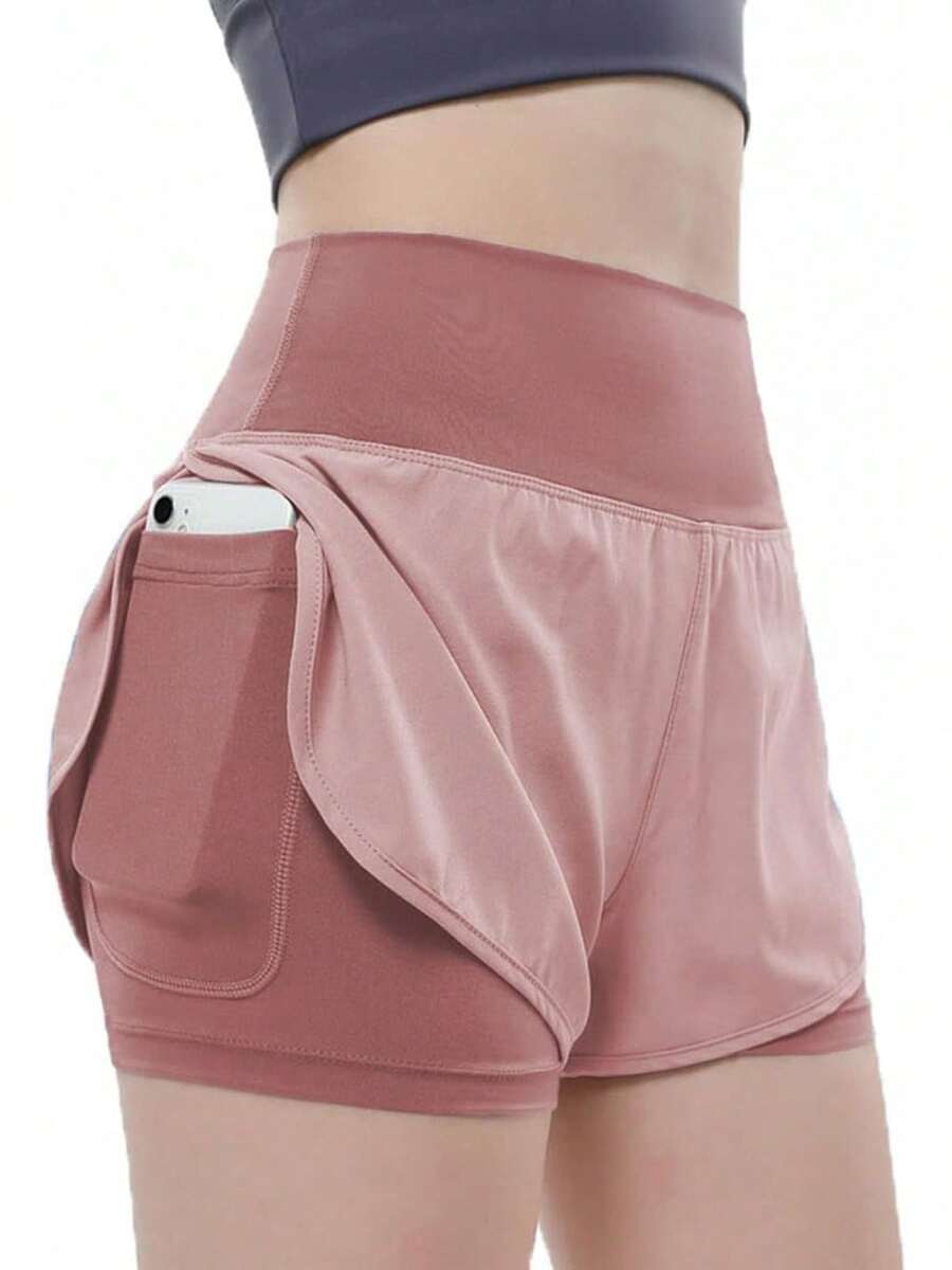 Women Sports Shorts - Rose - View 1